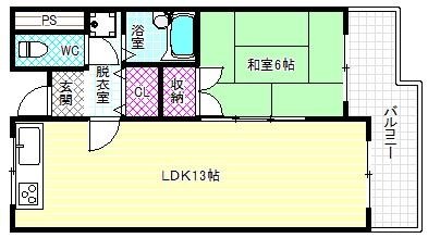 4階の間取り図