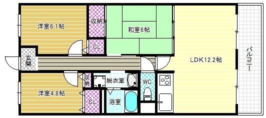 2階の間取り図