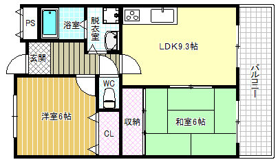 2階の間取り図