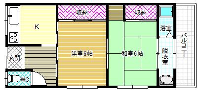 -階の間取り図