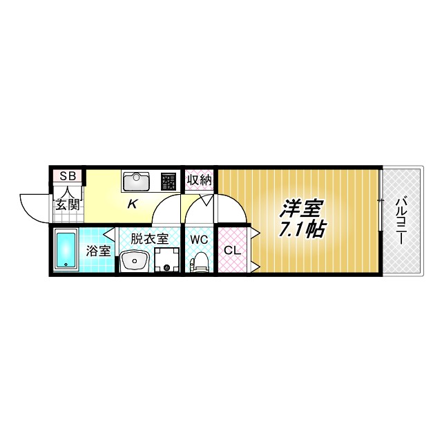 1階の間取り図
