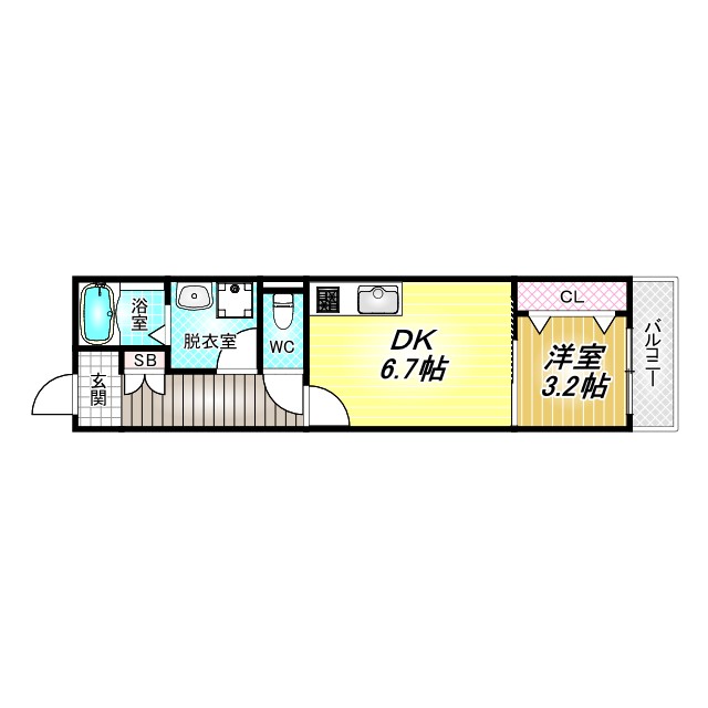 1階の間取り図
