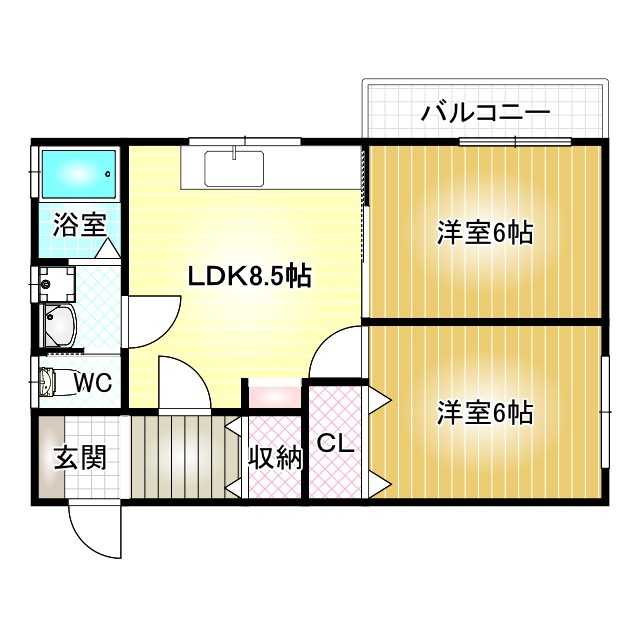 2階の間取り図