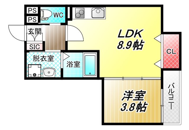 3階の間取り図