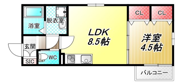 3階の間取り図