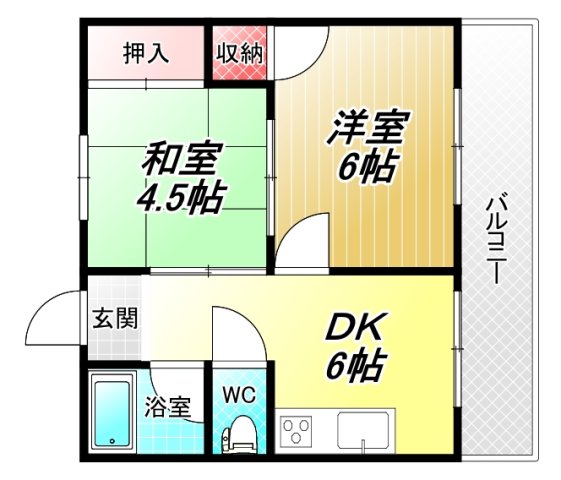 1階の間取り図