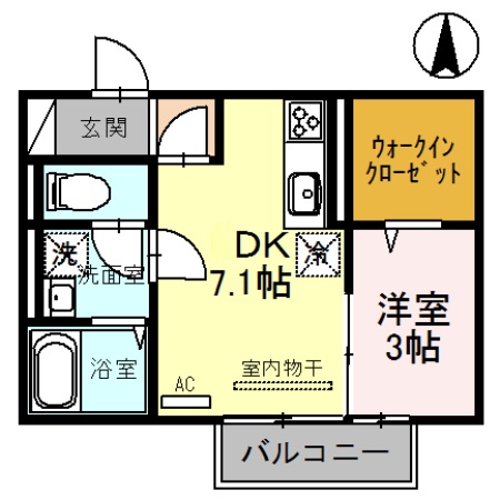 2階の間取り図