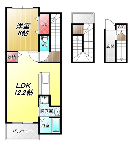 3階の間取り図
