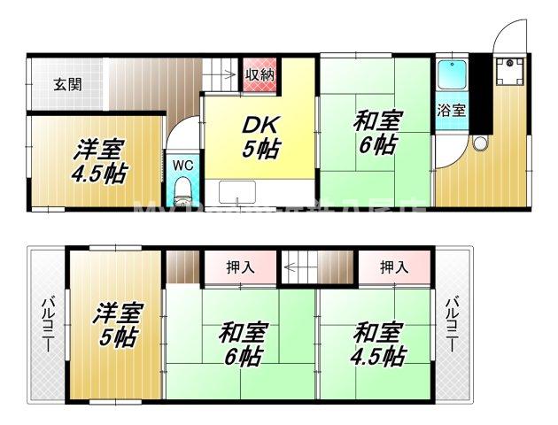 -階の間取り図