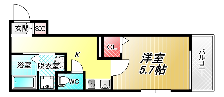 1階の間取り図