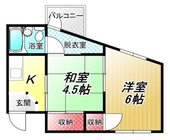 2階の間取り図