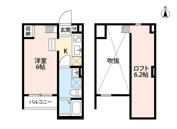 1階の間取り図