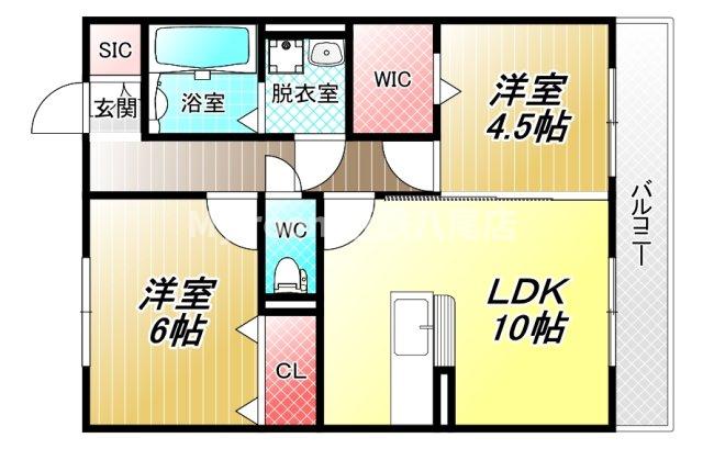 1階の間取り図