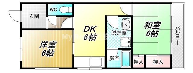 2階の間取り図