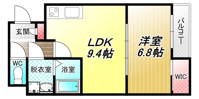 2階の間取り図