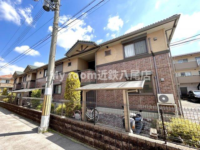 八尾市中田２丁目の賃貸アパートの外観