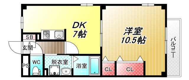 1階の間取り図