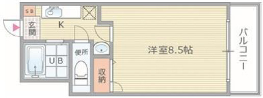 6階の間取り図