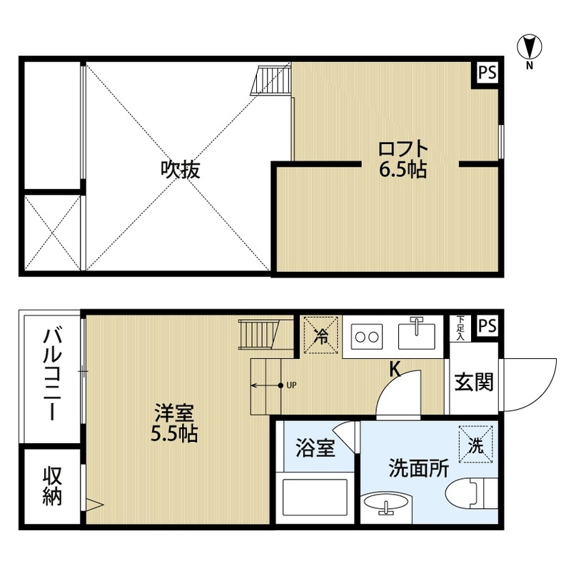 2階の間取り図