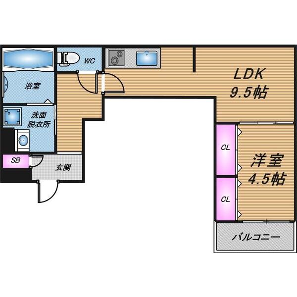 1階の間取り図