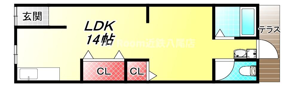 -階の間取り図