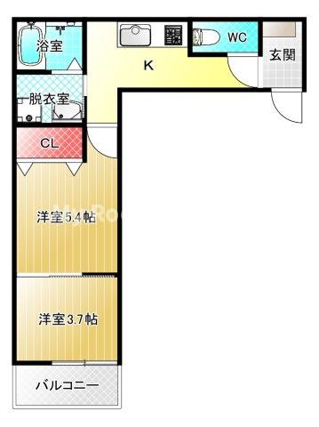 1階の間取り図
