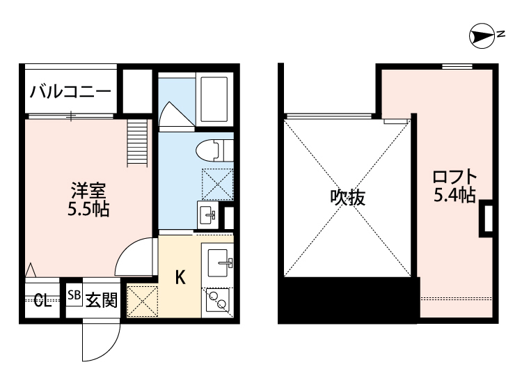 1階の間取り図
