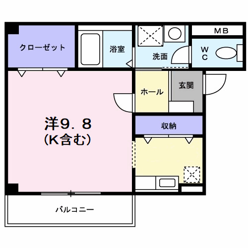 2階の間取り図