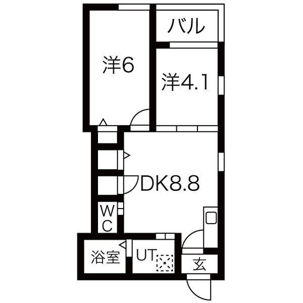 2階の間取り図