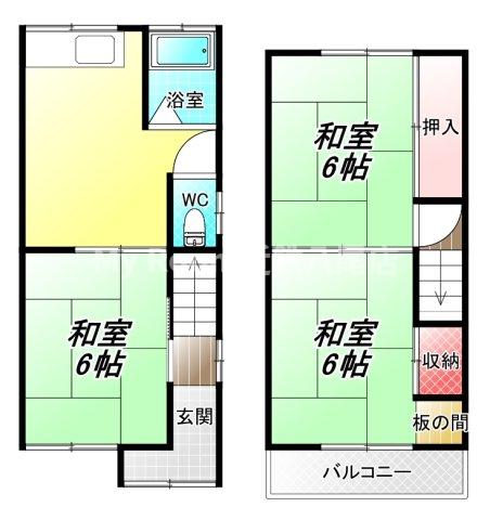-階の間取り図