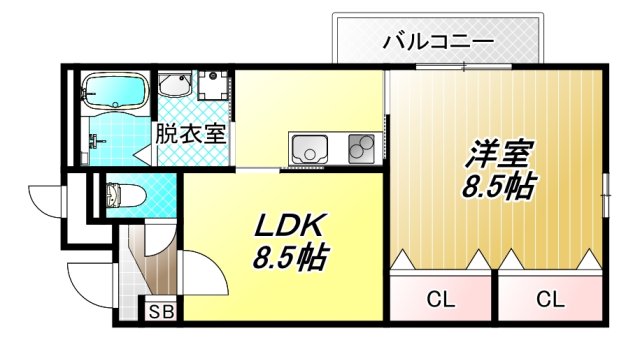 1階の間取り図