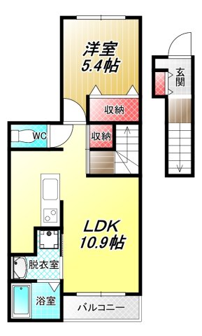 2階の間取り図