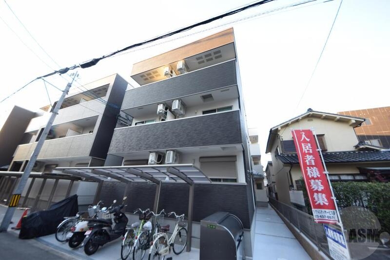 大阪市東淀川区下新庄２丁目の賃貸アパートの外観