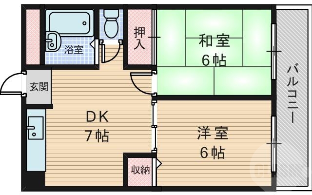 4階の間取り図