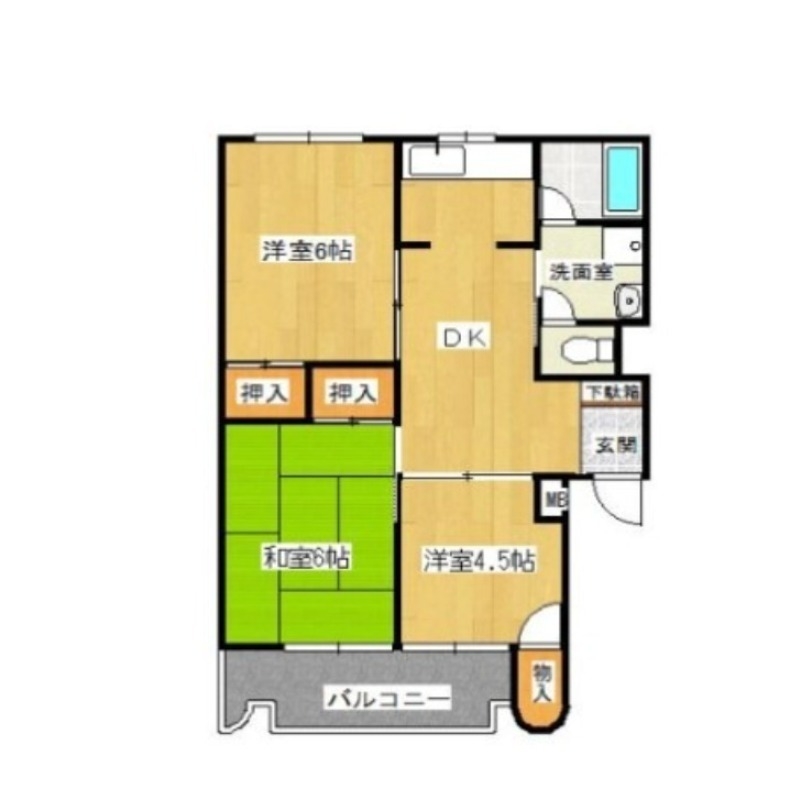 4階の間取り図