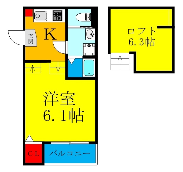 1階の間取り図