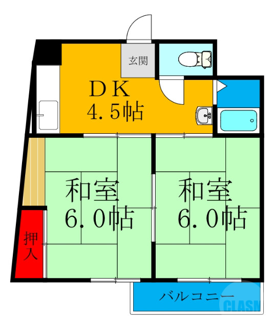 1階の間取り図