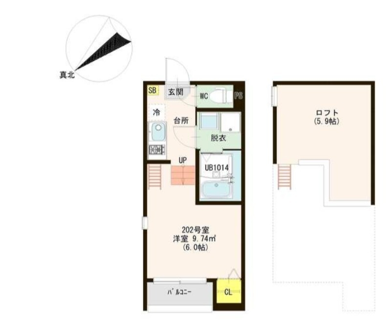 1階の間取り図