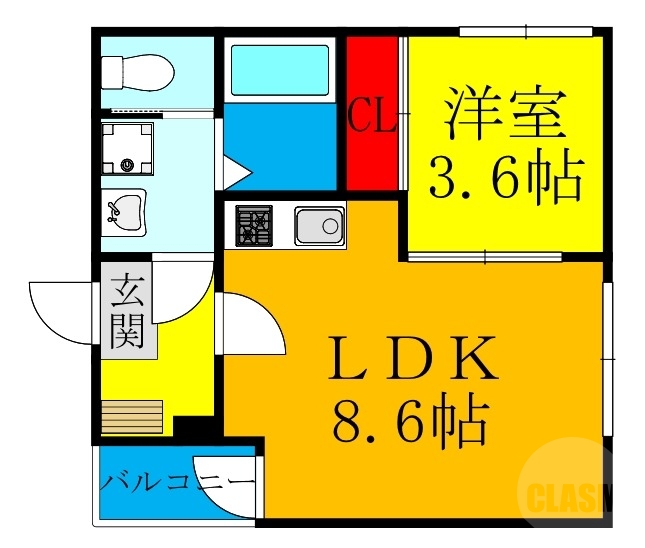 1階の間取り図