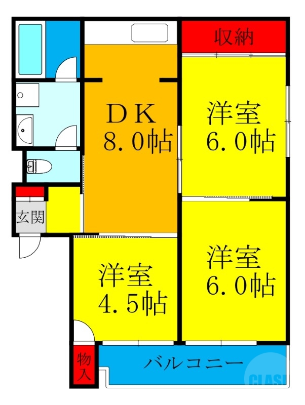 1階の間取り図