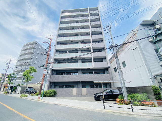 大阪市東淀川区豊新４丁目の賃貸マンションの外観