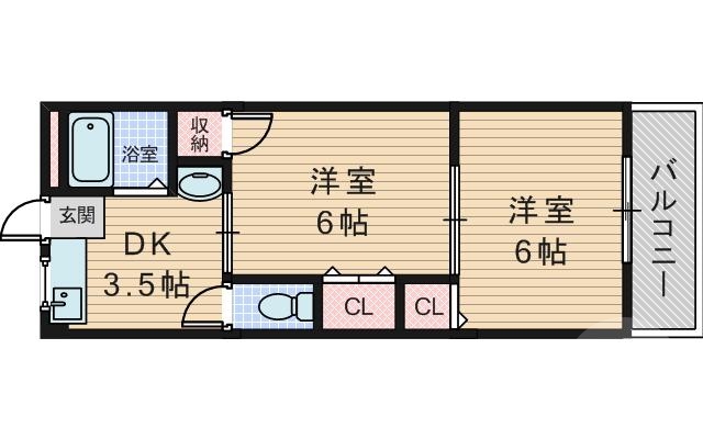4階の間取り図