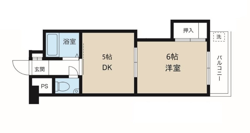6階の間取り図