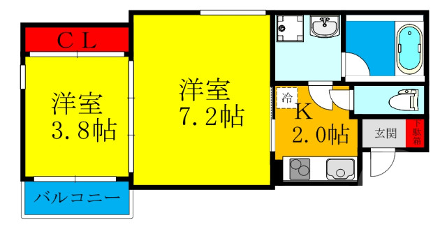 1階の間取り図