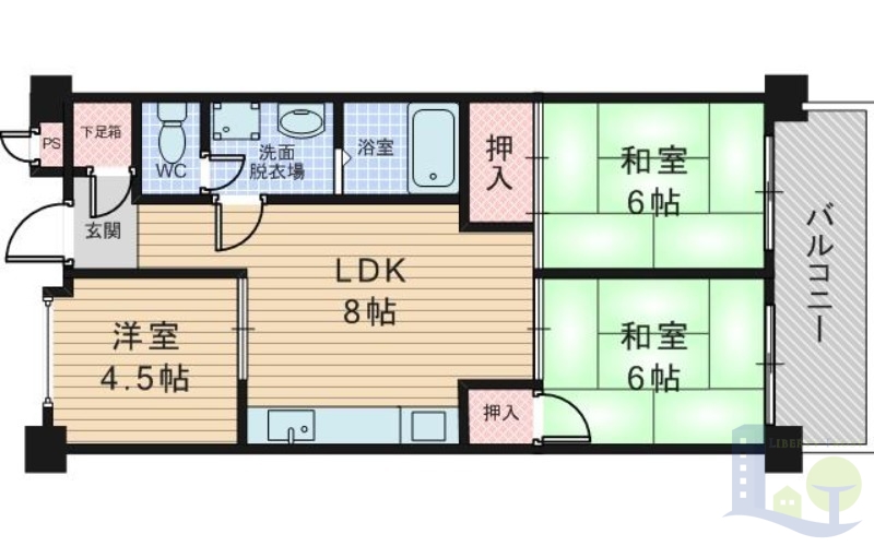 4階の間取り図