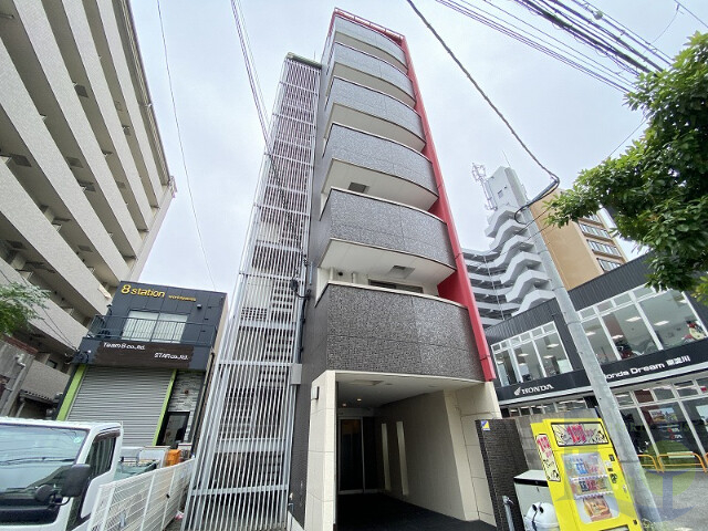 大阪市東淀川区豊新２丁目の賃貸マンションの外観