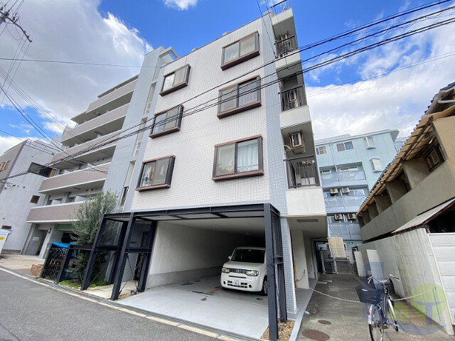 大阪市東淀川区下新庄２丁目の賃貸マンションの外観