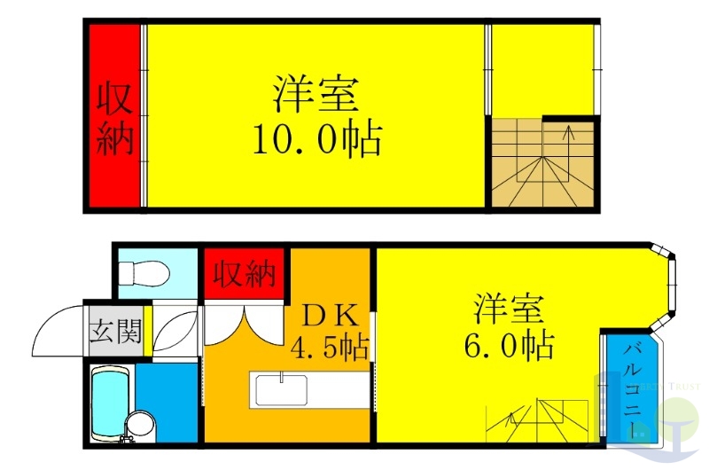 6階の間取り図