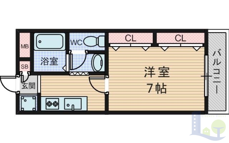 1階の間取り図