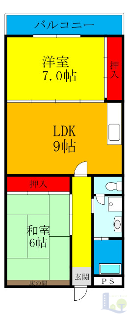 3階の間取り図